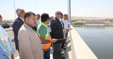 محافظ بنى سويف يتفقد اللمسات النهائية لمحور الفشن على النيل
