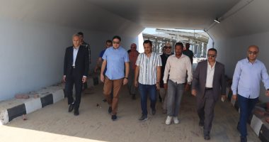 نائب محافظ بنى سويف يتفقد مجمع المواقف أسفل محور عدلى منصور تمهيدا لتشغيله