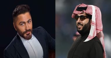 تركى آل الشيخ يعلن إحياء تامر حسنى حفل بطولة العالم للرياضات الإلكترونية 11 يوليو المستشار تركى آل الشيخ وتامر حسنى