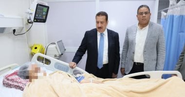 صحة المنوفية تكشف الحالة الصحية للمصابين فى حادث الطريق الإقليمى محافظ المنوفية خلال زيارة المصابين فى الحادث الإقليمي