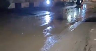 أمطار غزيرة تغرق شوارع زفتى بالغربية
