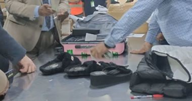 تهريب 3 آلاف دولار داخل "شبشب" فى طرد قادم من المغرب