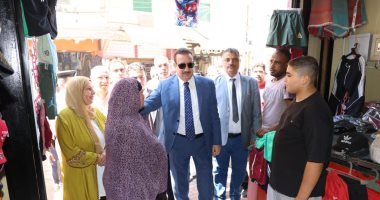 محافظ المنوفية يفتتح السوق الحضارى الجديد بمنطقة سيدى خميس