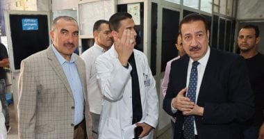 محافظ المنوفية يطمئن على الحالة الصحية لمصابى حادث الطريق الإقليمى