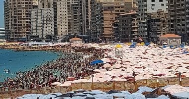 شواطئ الإسكندرية كاملة العدد فى الإجازات الإسبوعية.. إقبال فى ذروة موسم المصيف مع بداية شهر يوليو.. توافد رحلات اليوم الواحد من المحافظات المجاورة.. ونسب الإشغال على الشواطى الشرقية من 95 إلى 100%.. فيديو شواطئ الإسكندرية