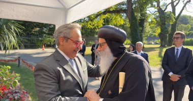 الأنبا لوقا في احتفال اليوم الوطني المصري بچنيڤ