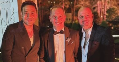 الزعيم عادل إمام يغيب عن حفل زفاف حفيده.. صور رامى إمام فى حفل زفاف ابنه