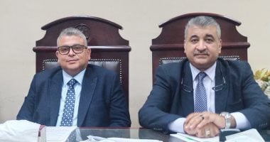 محكمة شمال بنها تتلقى 8 طلبات ترشح لعضوية مجلس الشيوخ بالقليوبية في أول يوم المستشار خالد خضر رئيس المحكمة والمستشار شفيق أبو النجار مساعد رئيس المحكمة