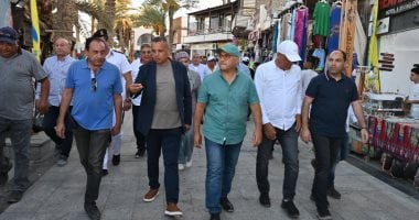 محافظ جنوب سيناء: تطوير الممشى السياحى بما يتماشى مع الطابع الفريد لمدينة دهب جانب من جولة المحافظ وأعضاء مجلس النواب