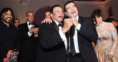 الصور الأولى من زفاف ابنة محمد فؤاد.. وهانى رمزى أول الحاضرين.. صور حفل زفاف ابنة محمد فؤاد