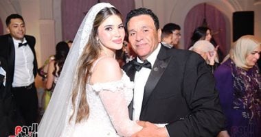 محمد فؤاد يغنى "أنا بين إيديك" لابنته وزوجها فى حفل زفافهما (صور) حفل زفاف ابنة محمد فؤاد