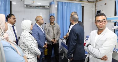 محافظ الجيزة يتفقد مستشفى مبارك المركزي بمنشأة القناطر