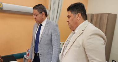 وكيل صحة المنوفية يزور مصابى حادث الطريق الإقليمى بمستشفى الباجور العام