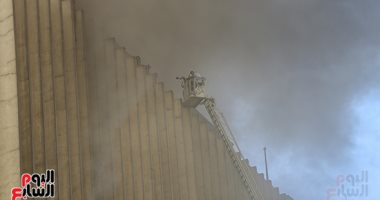 تفاصيل استمرار جهود الإنقاذ في حريق سنترال رمسيس والحصيلة 27 مصابًا و4 شهداء..فيديو حريق سنترال رمسيس