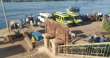 غرق سيارة ربع نقل داخل نهر النيل بقنا والبحث عن شخصين مفقودين