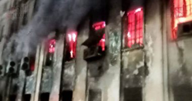 استمرار عمليات التبريد والسيطرة على حريق سنترال رمسيس بعد ظهور النيران حريق سنترال رمسيس