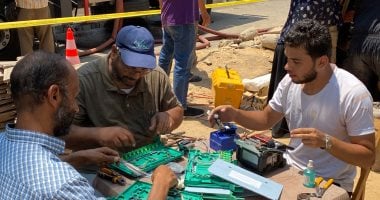مصر جميلة.. مهندسو الاتصالات يسطرون ملحمة بطولية على أرصفة سنترال رمسيس مهندسو الاتصالات