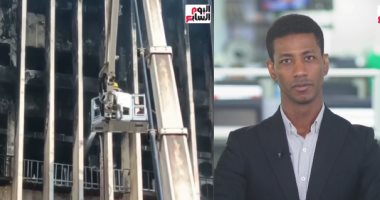 الزميل أحمد الجعفرى- وجانب من تغطية حادث حريق سنترال رمسيس