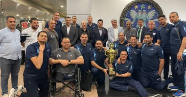 وزير الشباب والرياضة يستقبل منتخب الطائرة البارالمبي بعد التتويج ببطولة إفريقيا