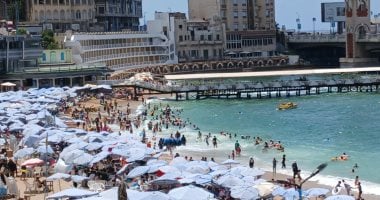 شواطئ الإسكندرية اليوم