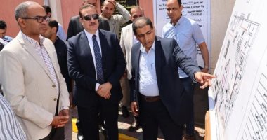 زيارة نائب وزير الإسكان لمشروعات الصرف الصحي بالمنوفية