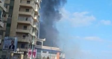 الحماية المدنية تسيطر على حريق مطعم شرق الإسكندرية