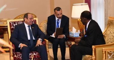 الرئيس السيسى يستعرض مع رئيس غانا فرص تعزيز التجارة البينية وتذليل التحديات الرئيس عبد الفتاح السيسي مع رئيس غانا