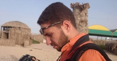 استشهاد صحفي وزوجته وأطفاله الثلاثة بقصف إسرائيلي على خان يونس فى غزة الصحفي حسام صالح العدلوني