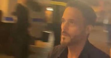 يوسف الشريف ومحمد لطفى وحميد الشاعرى وميرهان حسين فى عزاء المخرج سامح عبد العزيز يوسف الشريف