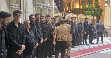 بدء عزاء محمد عواد بمسجد الحامدية الشاذلية وحلمى عبد الباقى أول الحضور عزاء محمد عواد