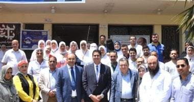 تدشين حملة 100 يوم صحة بمركز طب الأسرة بالبرامون مركز المنصورة