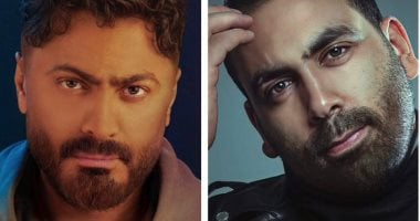 الشاعر إيهاب عبد العظيم: فخور بوضع اسمى بجوار تامر حسنى فى ألبومه الجديد تامر حسني وإيهاب عبد العظيم