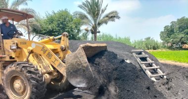 إزالة مكامير الفحم المخالفة بعدة مراكز فى الدقهلية للحد من التلوث