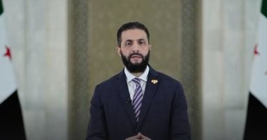الرئيس السوري أحمد الشرع خلال كلمته حول أحداث السويداء