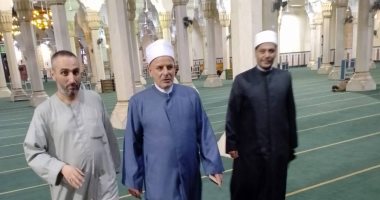 وكيل وزارة الأوقاف يتفقد مسجد سيدى إبراهيم الدسوقى لافتتاح ساحته غدا