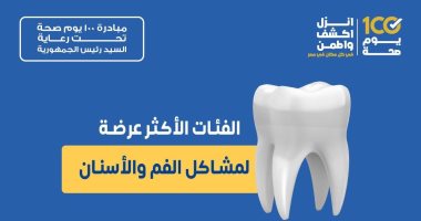 وزارة الصحة توضح الفئات الأكثر عرضة لمشاكل الفم والأسنان