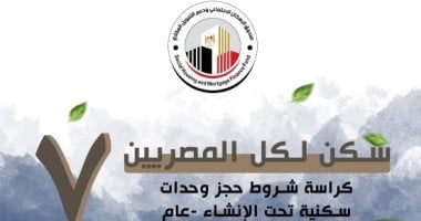 احجز الآن بإعلان "سكن لكل المصريين 7".. وهذه الشروط والمواعيد والمدن PDF كراسة شروط سكن لكل المصريين 7