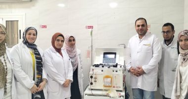 لأول مرة.. توفير جهاز فصل الصفائح الدموية بمستشفى منيا القمح المركزى