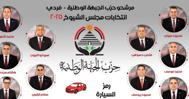 الجبهة الوطنية يعلن أسماء مرشحيه الـ10 على المقاعد الفردية لانتخابات الشيوخ