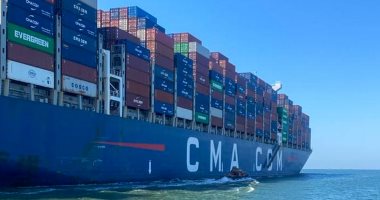 قناة السويس تشهد عبور سفينة الحاويات CMA CGM ZEPHYR ضمن قافلة الجنوب