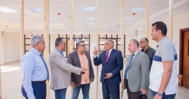 رئيس جامعة طنطا يتفقد آخر التجهيزات الجارية فى مقر الجامعة الأهلية