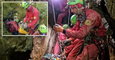 تحرير مستكشف كهوف بعد إصابته على عمق 40 مترا تحت الأرض فى إيطاليا