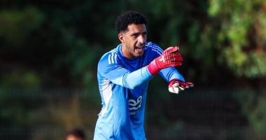 مصطفى شوبير حارس مرمى فريق الأهلى 