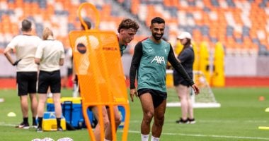 ليفربول يستعد لمواجهة ميلان فى هونج كونج بمشاركة محمد صلاح.. صور محمد صلاح في مران ليفربول
