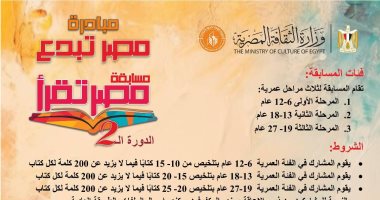 فرع ثقافة الأقصر يدعو الأطفال والشباب للمشاركة في مسابقة "مصر تقرأ"