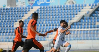 غزل المحلة يفوز على اتحاد بسيون وديا استعدادا لانطلاق الدورى مباراة غزل المحلة الودية