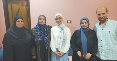 زغاريد وفرحة كبيرة في منزل مريم إبراهيم الثانية على الجمهورية علمى علوم بالمنوفية