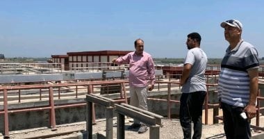 تنفيذ 90% من محطة معالجة الصرف الصحى بمنشفة أبو عمر مشروعات خدمية