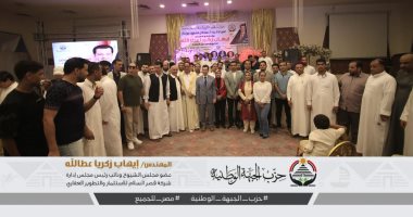 مرشح الجبهة الوطنية بالإسكندرية لانتخابات الشيوخ يلتقى عمد ومشايخ برج العرب