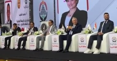 عماد متعب ووليد سليمان يشاركان بمؤتمر دعم مرشحى الجبهة الوطنية بانتخابات الشيوخ بالغربية